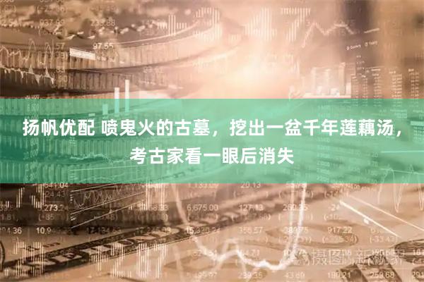 扬帆优配 喷鬼火的古墓，挖出一盆千年莲藕汤，考古家看一眼后消失